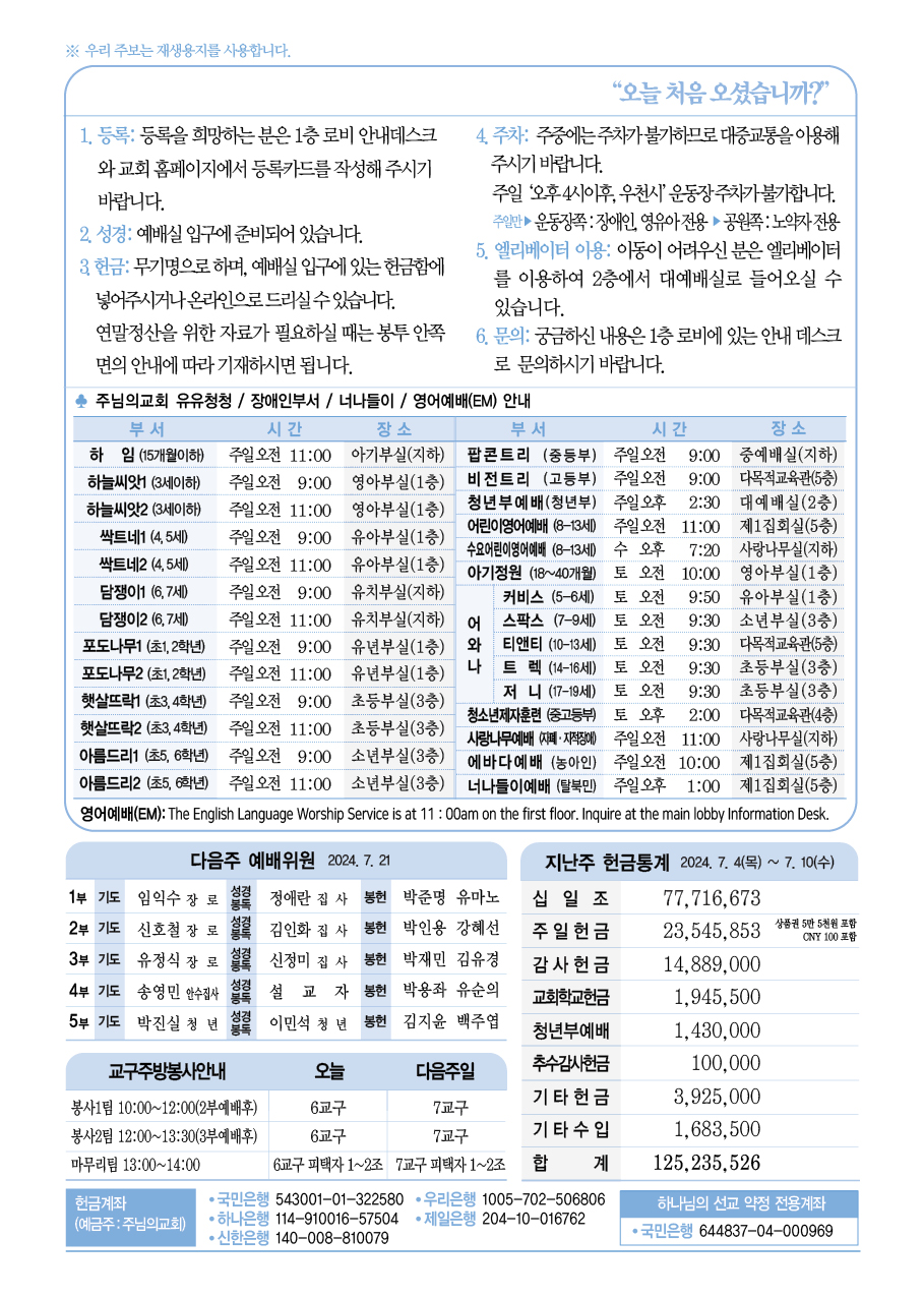 2024년 7월 14일 주보