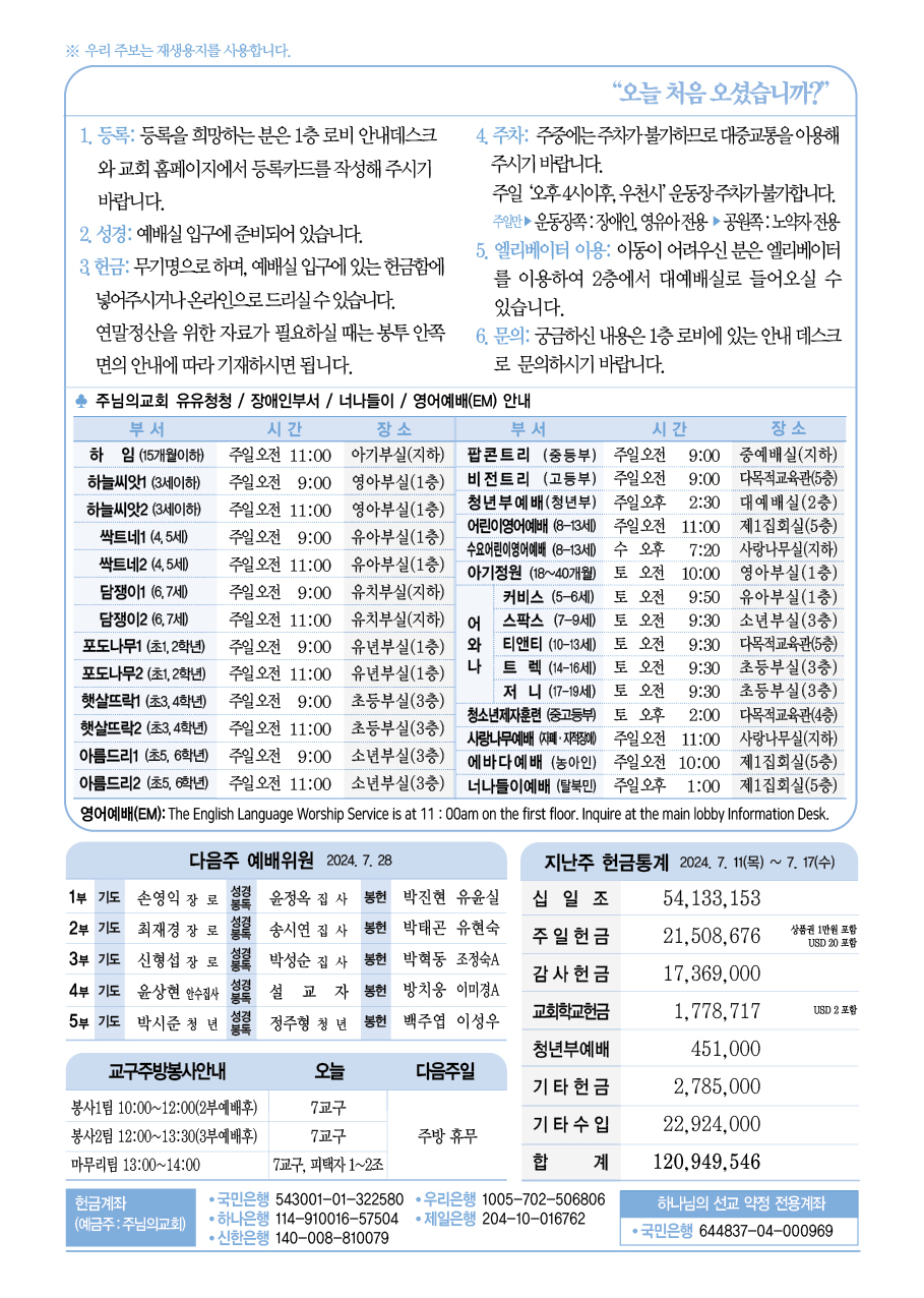 2024년 7월 21일 주보