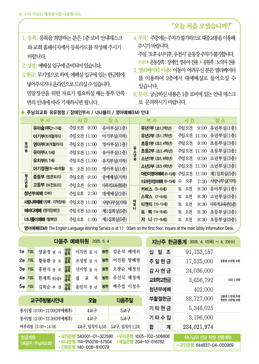 2025년 4월 27일 주보